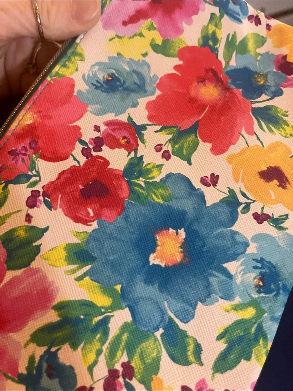 The Pioneer Woman Floral Cosmetic Pouch in Pink, Blue, Yellow, Green & Teal 59